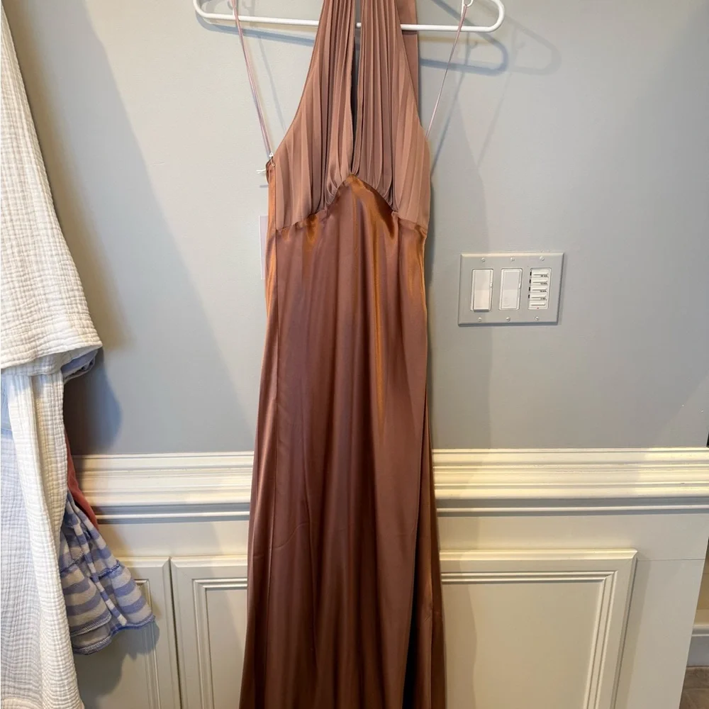 NWT Reformation Backless Dress in Mauve pink - Picture 8 of 8